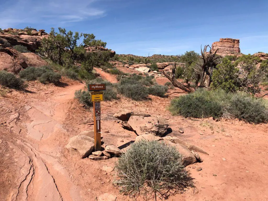 The Hymasa trail near Moab, Utah